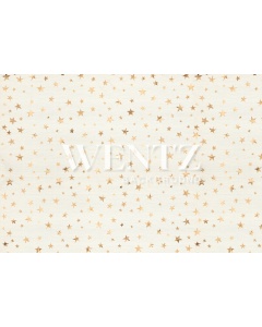 Fabric Photography Background Golden Stars With Beige / Backdrop 1632