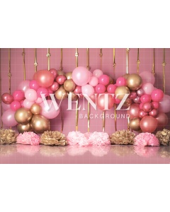 Fabric Photography Background Scenarios Rose Gold Balloon / Backdrop 1782