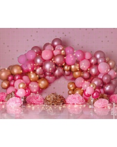 Fabric Photography Background Scenarios Rose Gold Balloon / Backdrop 1784