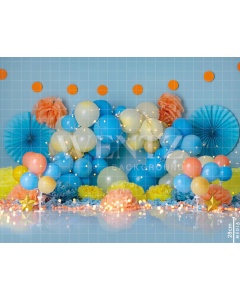 Fabric Photography Background Scenarios Colorful Balloon / Backdrop 1823