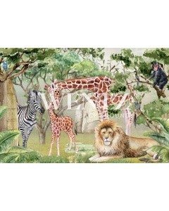 Fabric Photography Background Safari Newborn / Backdrop 2199