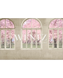 Fabric Photography Background Flowered Window / Backdrop 2420