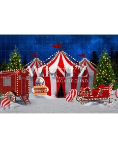 Fabric Photography Background Christmas Circus / 2465