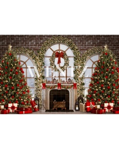 Fabric Photography Background Christmas Room / 2475