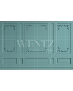 Fabric Photography Background Green Boiserie / Backdrop 2504