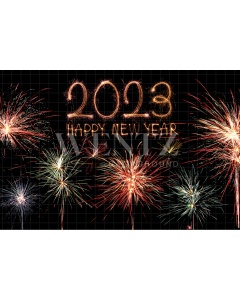 Fabric Photography Background Happy New Year / Backdrop 2544