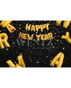 Fabric Photography Background Happy New Year / Backdrop 2556