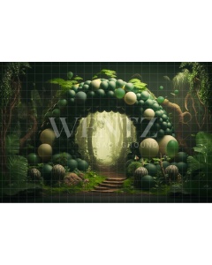 Fabric Photography Background Cake Smash Forest / Backdrop 2727