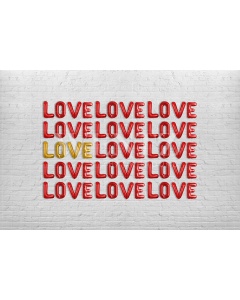 Fabric Photography Background Valentine's Day Love Panel / Backdrop 2855