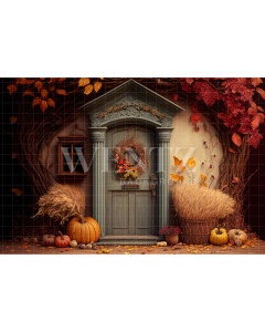 Fabric Photography Background Fall Facade / Backdrop 2918