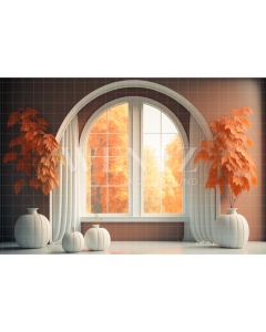 Fabric Photography Background Fall Room / Backdrop 2934