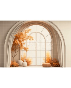 Fabric Photography Background Fall Room / Backdrop 2935