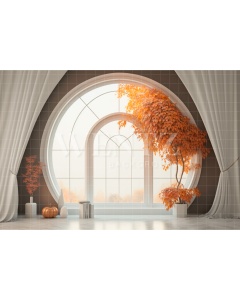 Fabric Photography Background Fall Room / Backdrop 2936