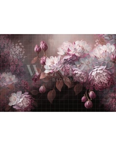 Fabric Photography Background Lilac Floral Fine Art / Backdrop 3021