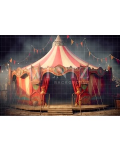 Fabric Photography Background Circus Tent / Backdrop 3046