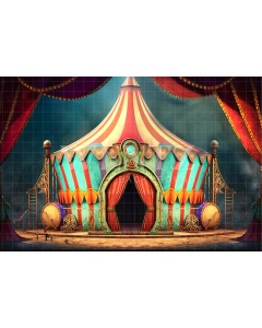 Fabric Photography Background Circus Tent / Backdrop 3052