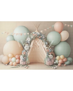 Fabric Photography Background Cake Smash Boho Tent / Backdrop 3100