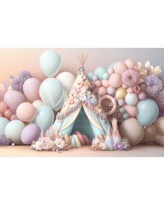 Fabric Photography Background Cake Smash Boho Tent / Backdrop 3101