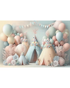 Fabric Photography Background Cake Smash Boho Tent / Backdrop 3103