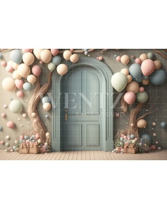 Fabric Photography Background Cake Smash Candy Color Door / Backdrop 3112