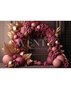 Fabric Photography Background Cake Smash Marsala and Gold / Backdrop 3199