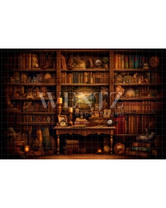 Fabric Photography Background Set with Books / Backdrop 3204