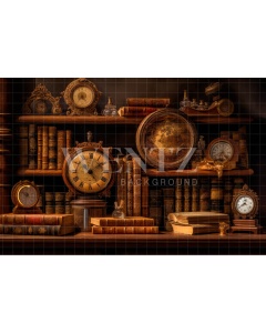 Fabric Photography Background Set with Books / Backdrop 3207