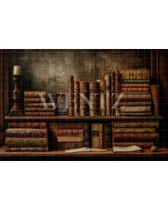 Fabric Photography Background Set with Books / Backdrop 3209