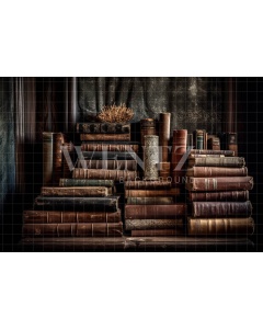 Fabric Photography Background Set with Books / Backdrop 3211