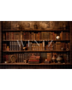 Fabric Photography Background Set with Books / Backdrop 3214