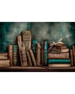 Fabric Photography Background Set with Books / Backdrop 3217