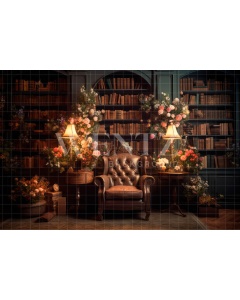 Fabric Photography Background Floral Library / Backdrop 3219