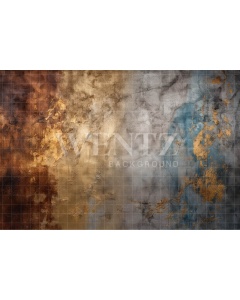 Fabric Photography Background Blue and Gold Texture / Backdrop 3287