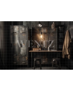 Fabric Photography Background Detective's Office / Backdrop 3296