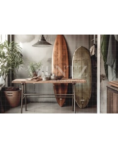 Fabric Photography Background Surfboards / Backdrop 3421