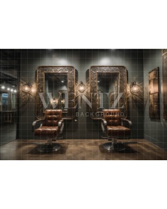 Fabric Photography Background Barbershop / Backdrop 3422