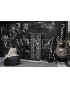 Fabric Photography Background Rock 'n Roll Room / Backdrop 3435