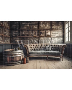 Fabric Photography Background Rustic Room / Backdrop 3451