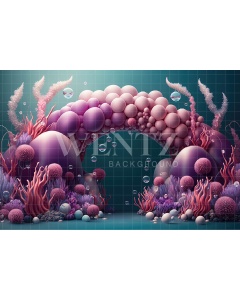 Fabric Photography Background Cake Smash Mermaid / Backdrop 3518