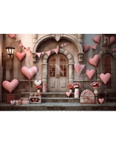 Fabric Photography Background Valentine's Day / Backdrop 3646