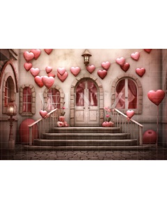 Fabric Photography Background Romantic Facade / Backdrop 3650