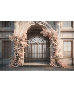 Fabric Photography Background Floral Facade / Backdrop 3672