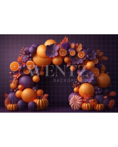 Fabric Photography Background Cake Smash Pumpkins / Backdrop 3696