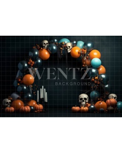 Fabric Photography Background Cake Smash Skulls / Backdrop 3701