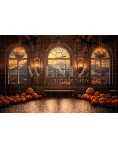 Fabric Photography Background Haunted Castle's Room / Backdrop 3711