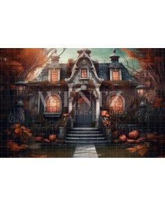 Fabric Photography Background Witch's House / Backdrop 3753