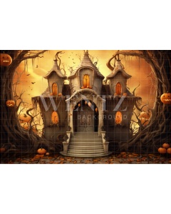 Fabric Photography Background Witch's House / Backdrop 3754