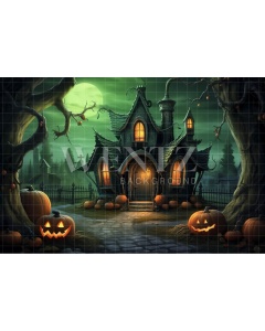 Fabric Photography Background Ghosts Cottage / Backdrop 3764