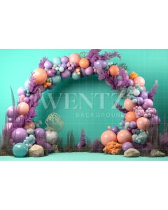 Fabric Photography Background Cake Smash Mermaid / Backdrop 3770