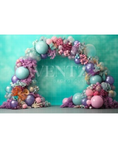 Fabric Photography Background Cake Smash Mermaid / Backdrop 3771